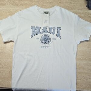 White Maui Graphic Tee